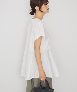 AMERICAN HOLIC アシンメトリーペプラム ドッキングプルオーバー Ivory