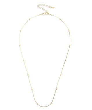 AMERICAN HOLIC ボールスリムチェーンネックレス Silver