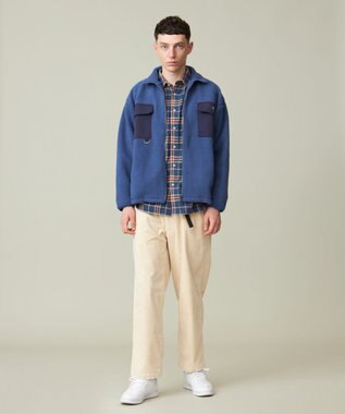 J.PRESS YORK STREET 【UNISEX】フリース フルジップブルゾン ブルー系