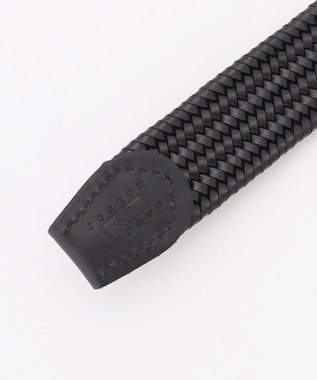 JOSEPH ABBOUD 【イタリア素材・ストレッチ・日本製】ストレッチレザーベルト ブラック系