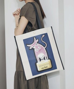 TOPKAPI 【Breath TOPKAPI】サヴィニャック × Breath TOPKAPI アート プリント フラット オーガニックキャンバス トート バッグ