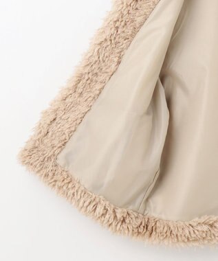 Feroux プードルファー ジレ ベージュ系