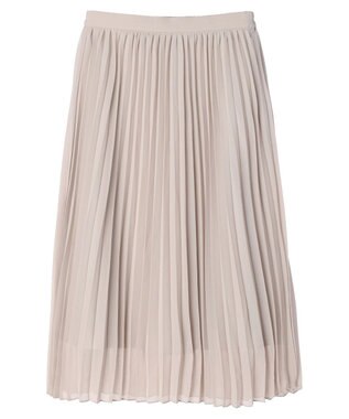 earth music&ecology すきな丈プリーツスカート Gray Beige