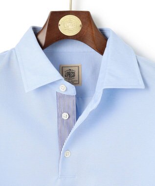 J.PRESS MEN 【ビジネス対応 / 吸水速乾】カノコインレイ ポロシャツ サックスブルー系
