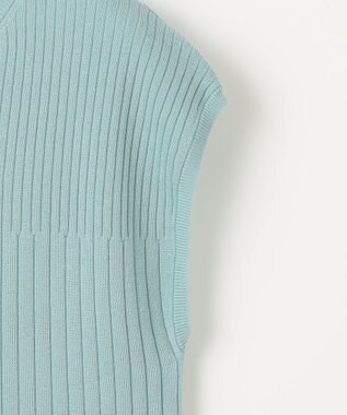 自由区 【XSサイズ～/洗える/セット可】ハイツイストコットンアセテート フレンチスリーブニット ミント系