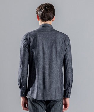 JOSEPH HOMME ツイルネルジャージー　レギュラーカラーシャツ グレー系