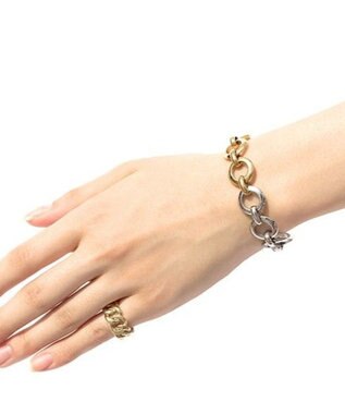 blancotokyo 【金属アレルギー対応】マンテルチェーンブレスレット COSTA バイカラー
