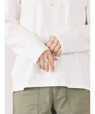 AMERICAN HOLIC クルーネックカットプルオーバー Off White