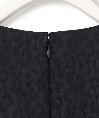 ICB 【洗える】パフィージャカード ブラウス ブラック系