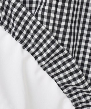 ANY SIS S 【洗える】バルーン ブラウス ブラックチェック