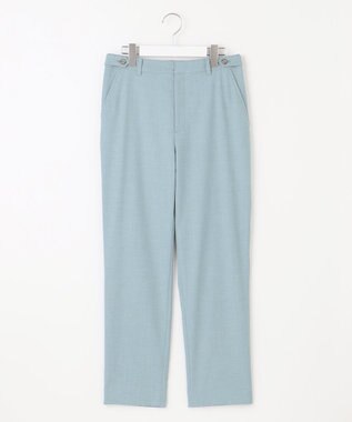 J.PRESS LADIES S 【洗える】ストレッチ テーパード パンツ スカイブルー系