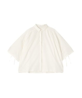 AMERICAN HOLIC 【先行予約】【WEB限定】ギャザーリボンスリーブ半袖シャツ Off White