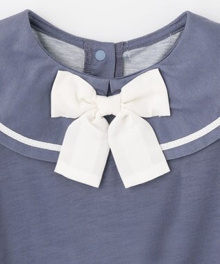 ANY KIDS 接触冷感セーラーカラーTシャツ ブルー