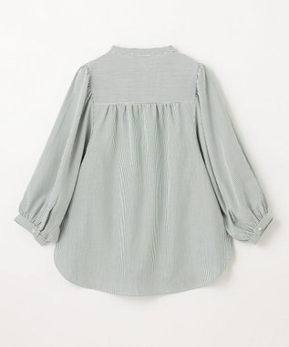 ANY 【UVカット・吸水速乾・抗菌防臭】バルーンスリーブブラウス グリーン系3