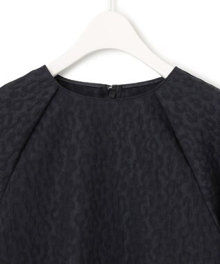 ICB 【洗える】パフィージャカード ブラウス ブラック系