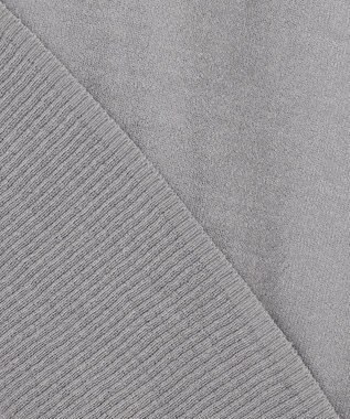 BEIGE， 【洗える・GLOW 10月号掲載】CADDO / シアーウールメッセージロゴＴニット Md.Gray