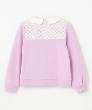 組曲 KIDS 【150-160㎝】レース トレーナー ラベンダー系
