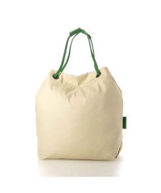 UNBILLION カシュカシュ cachecache / ナイロンツイル牛革付属ハトメショルダー グリーン