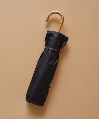 Maison de FLEUR 遮光&UV CUT 折りたたみ傘 Black