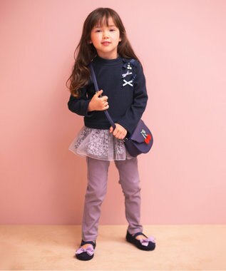 ANY KIDS ドリームストレッチ裏起毛 パンツ ラベンダー