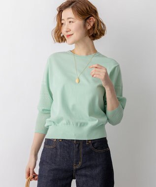  【先行予約】ネオコンフォートストレッチ レーシーデザイン ニット