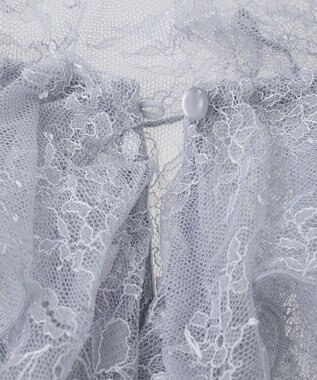 earth music&ecology ＳＥＴ２点ラッフルレースブラウス＋キャミソール Grayish Blue