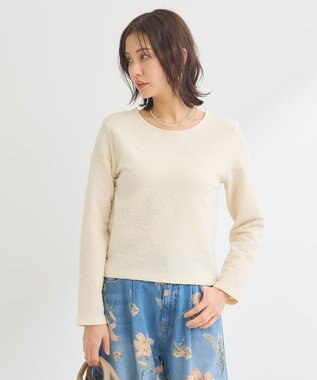 Green Parks シアーポコポコプルオーバー Ivory