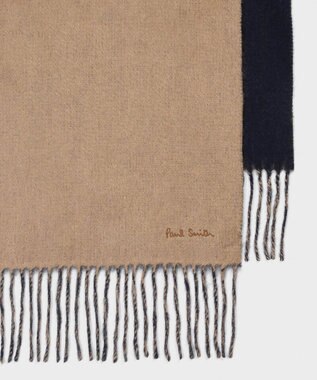 Paul Smith カシミヤ リバーシブルマフラー キャメル