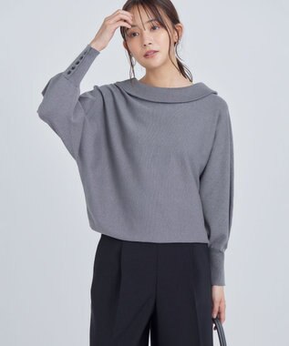 組曲 華奢見えフェミニット チャコールグレー系