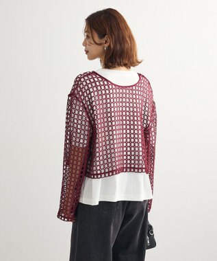 Green Parks ・ＳＵＧＡＲ　ＳＰＯＯＮ　２ｗａｙフラワーメッシュカーデ Bordeaux