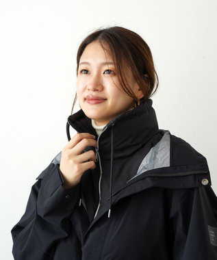 KWD 【日本製】STAND COLLAR DOWN PARTS グリーンダウン スタンドカラーダウンパーツ ブラック