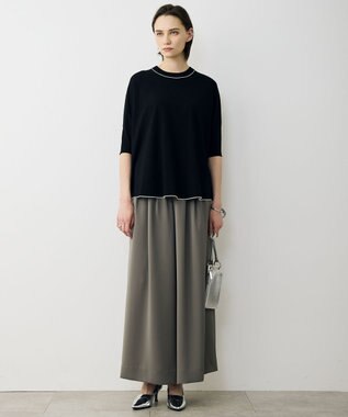 ICB 【先行予約・WEB限定カラーあり】VIS/NYハイゲージ プルオーバーニット ブラック×トープライン