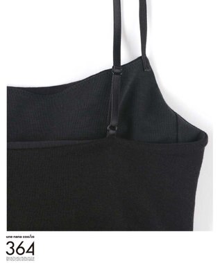 une nana cool 【綿混】364ブラトップ　キャミソール ブラック