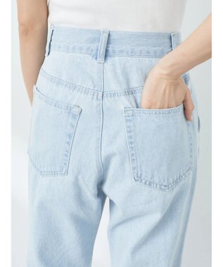 earth music&ecology センタースリットデニムパンツ Light Indigo