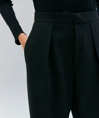 BEIGE， WASCO / 2WAYストレッチウールタックカービーパンツ Black