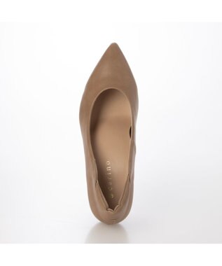 MODE ET JACOMO <carino>【レイン対応】ポインテッドトゥ パッド付きヒールパンプス ベージュ