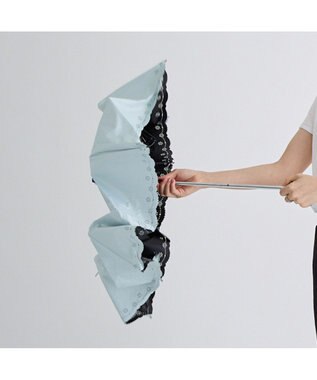 MOONBAT 晴雨兼用日傘 折りたたみ傘 ヒートカット／遮光 遮熱 UV ライトグリーン