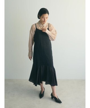 Green Parks ａ．マーメイドキャミワンピース Black