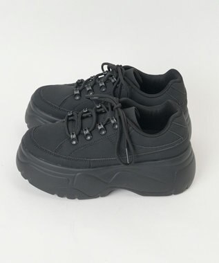 WEGO ボリュームトレッキングスニーカー ブラック