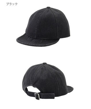 MOONBAT FURLA(フルラ)デニムキャップ  UVカット 帽子 ブラック