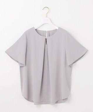 ANY SIS S 【接触冷感・UVカット・吸水速乾】サラキレイ ブラウス ライトグレー