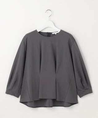 自由区 S クリアコットンポンチタックジャージ カットソー スレート