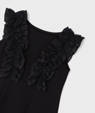 GRACE CONTINENTAL フリル切替カットトップ ブラック