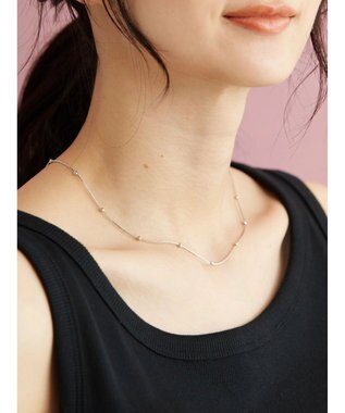 AMERICAN HOLIC ボールスリムチェーンネックレス Silver