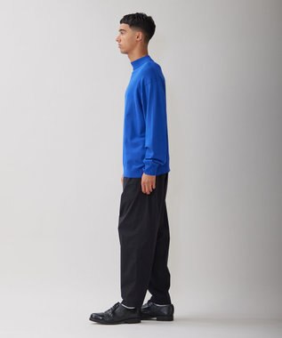 UNFILO MENS スタイリッシュ ハイネック ニット オリエンタル ブルー