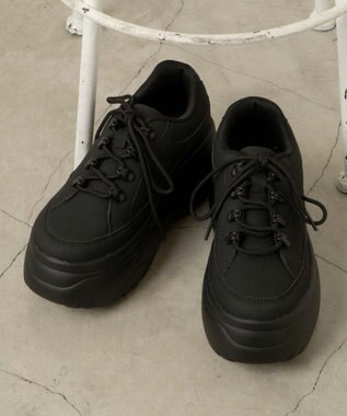 WEGO ボリュームトレッキングスニーカー ブラック