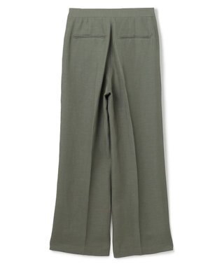 BEIGE， 【洗える】BERNARD / リネンストレートフルレングスパンツ Olive