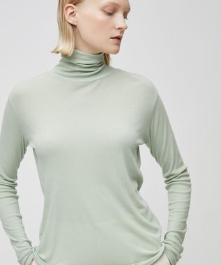 BEIGE， SORE / ハイネックカットソー Sage