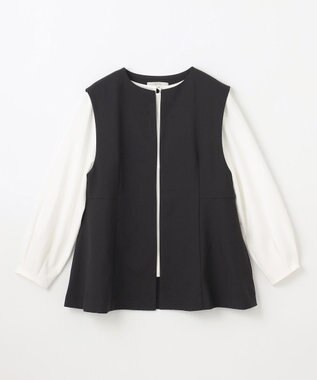 ANY 【3SET/洗濯機可】セレモニー3点セット（ブラウス＋ジレ＋パンツ） ブラック