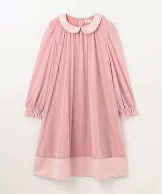 組曲 KIDS 【150-160㎝】チュールフレア ドレス ピンク